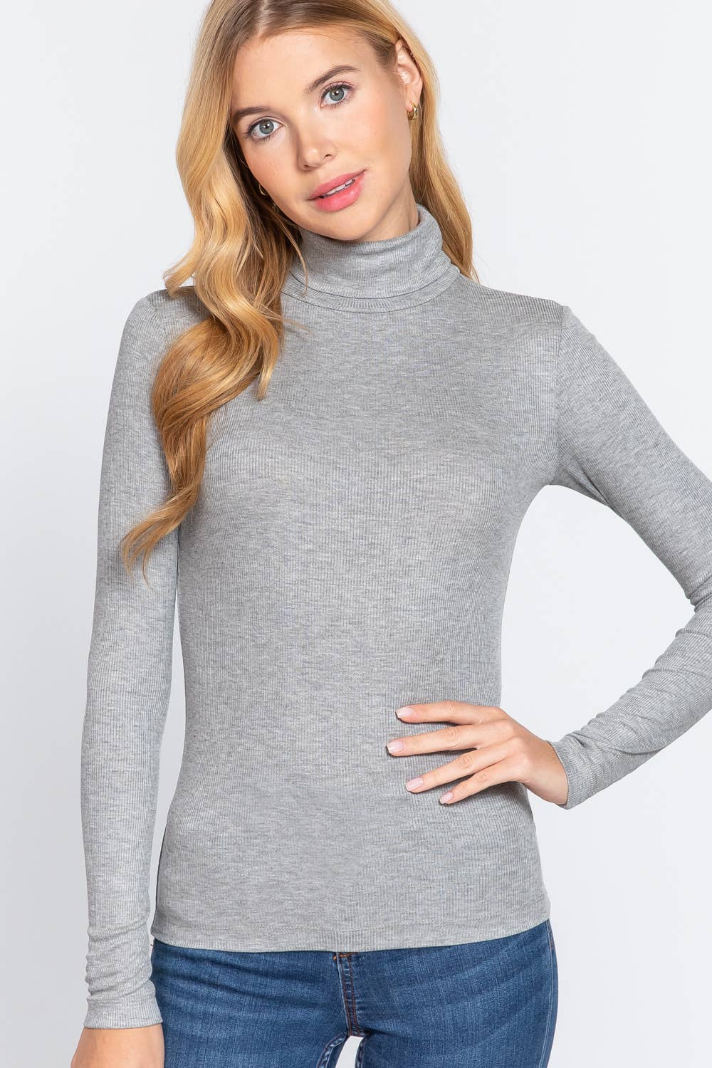 Long Sleeve Turtle Neck Top