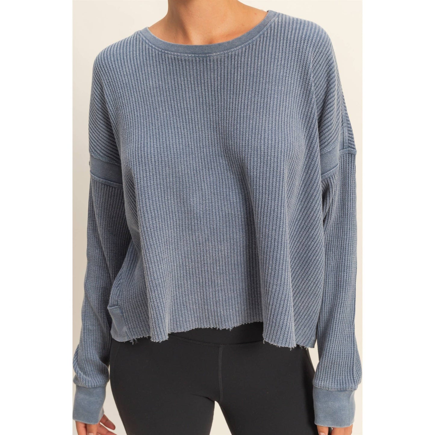 Open Back Long Sleeve Top