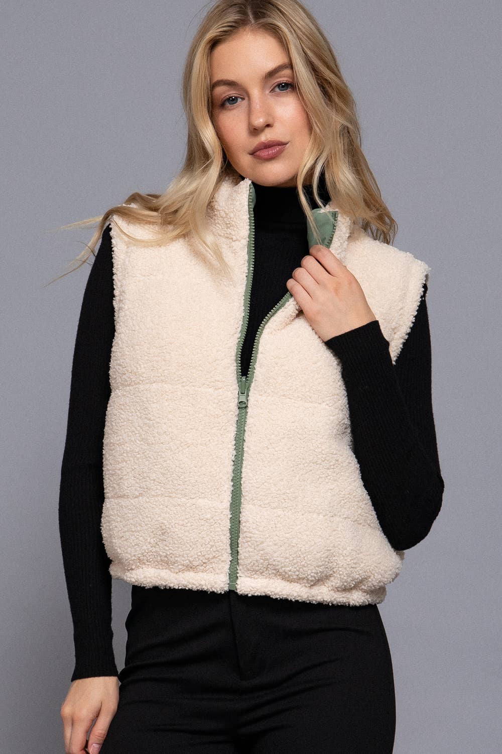 Reversible Fur Padded Vest