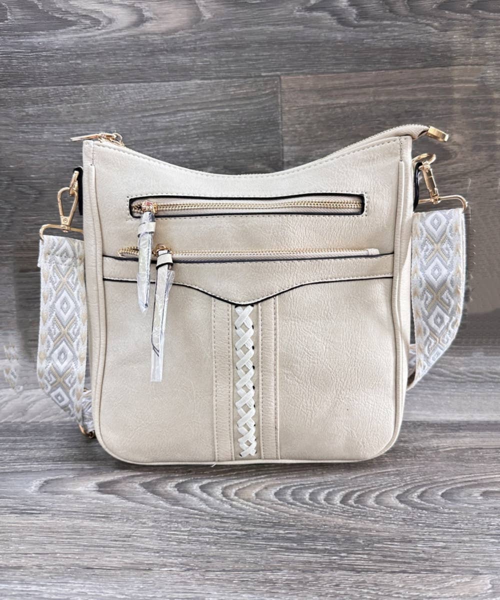 SOLID CROSSBODY HANDBAG PURSE