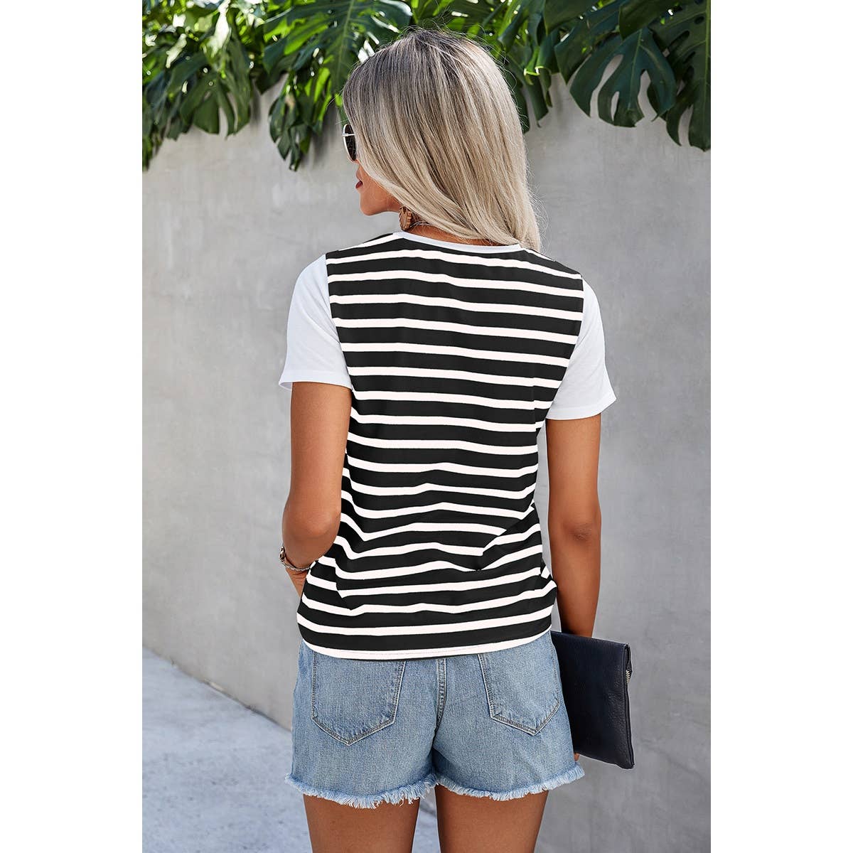 Stripe Color Block Tee