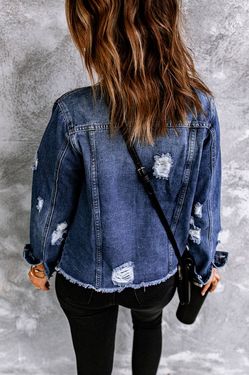Denim Distressed Jacket