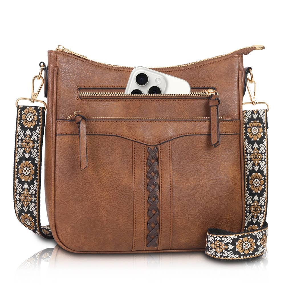 SOLID CROSSBODY HANDBAG PURSE