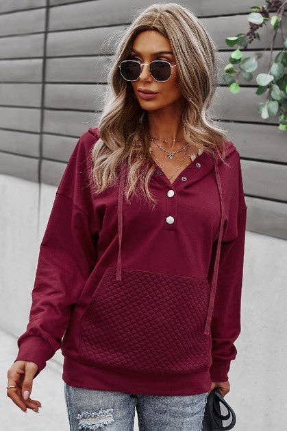 Cozy Button Down Hoodie