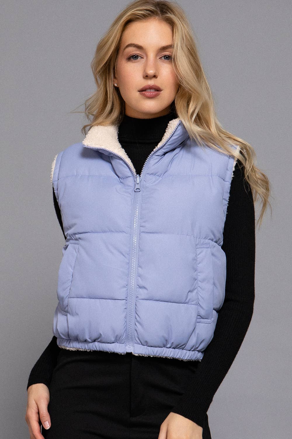 Reversible Fur Padded Vest