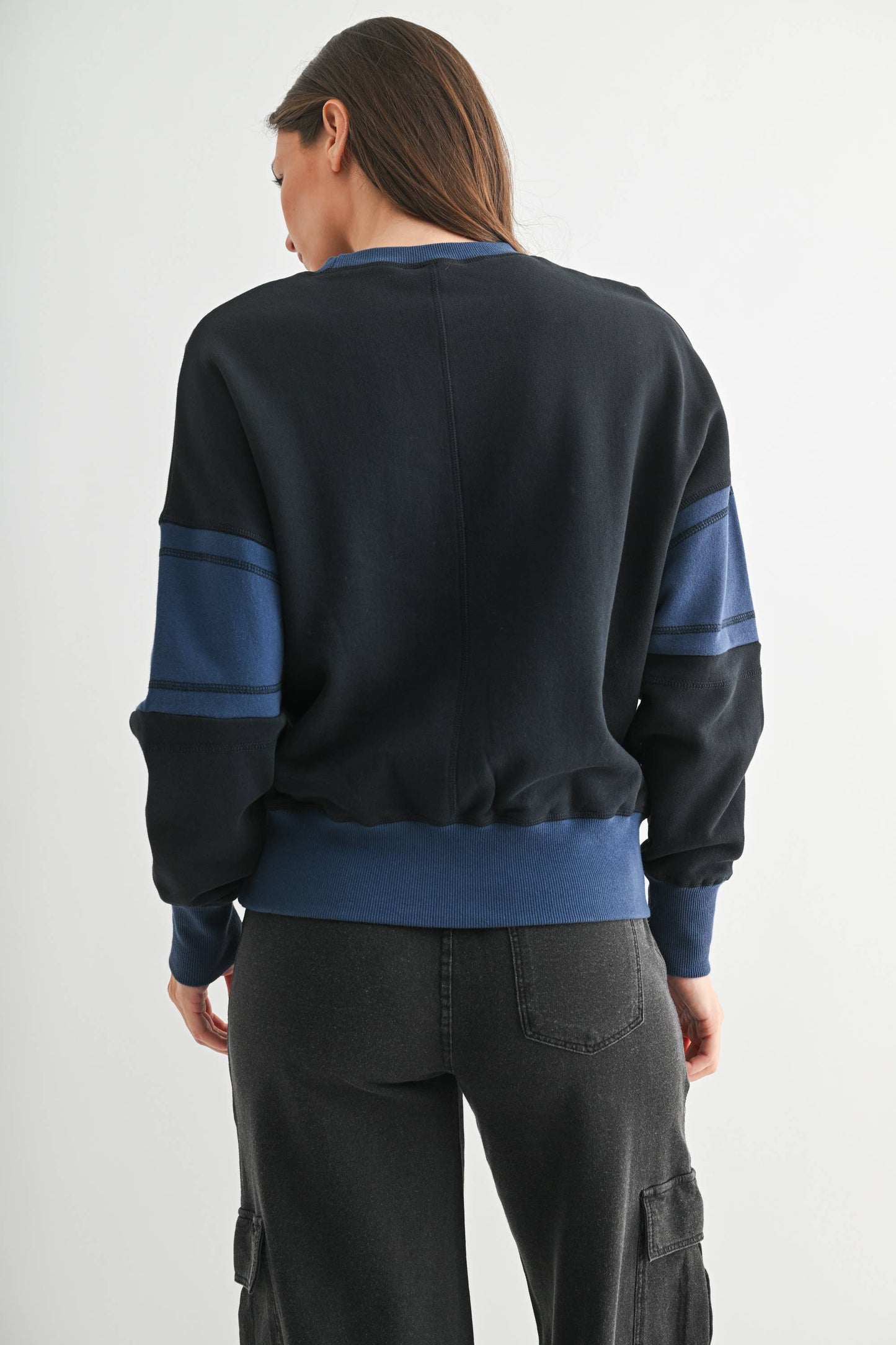 Varsity Colorblock Fleece Crewneck
