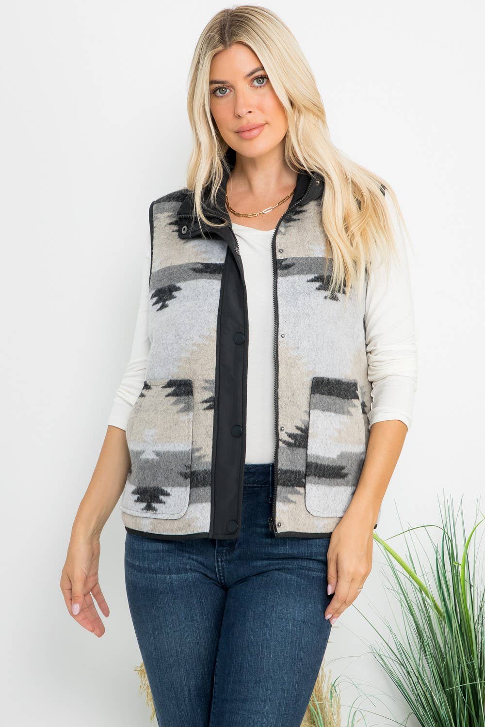 Wool Aztec Vest
