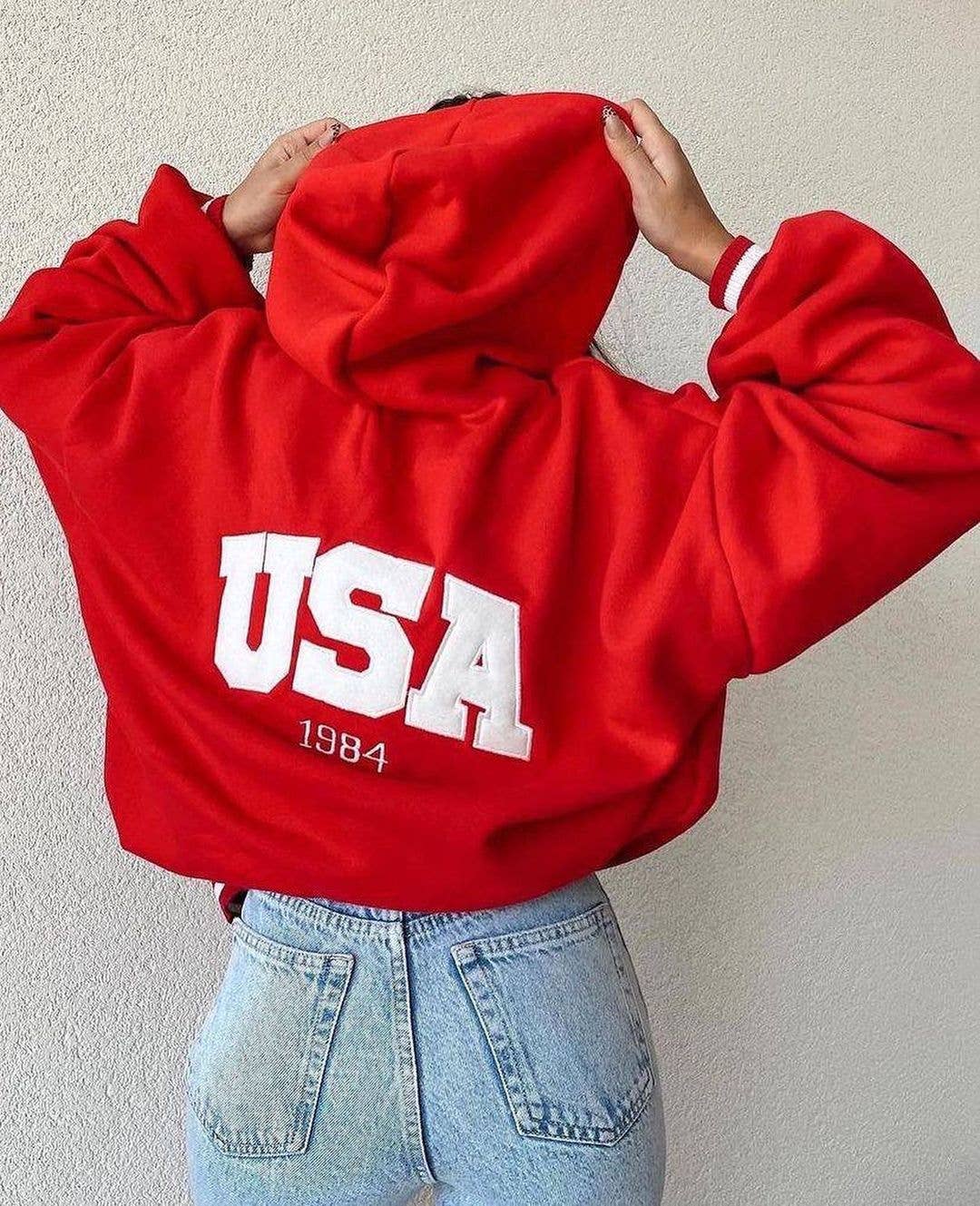 USA thick hoodie