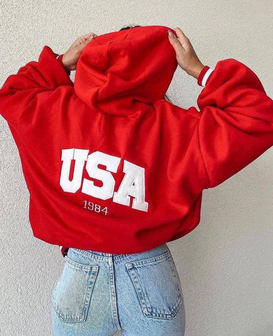 USA thick hoodie