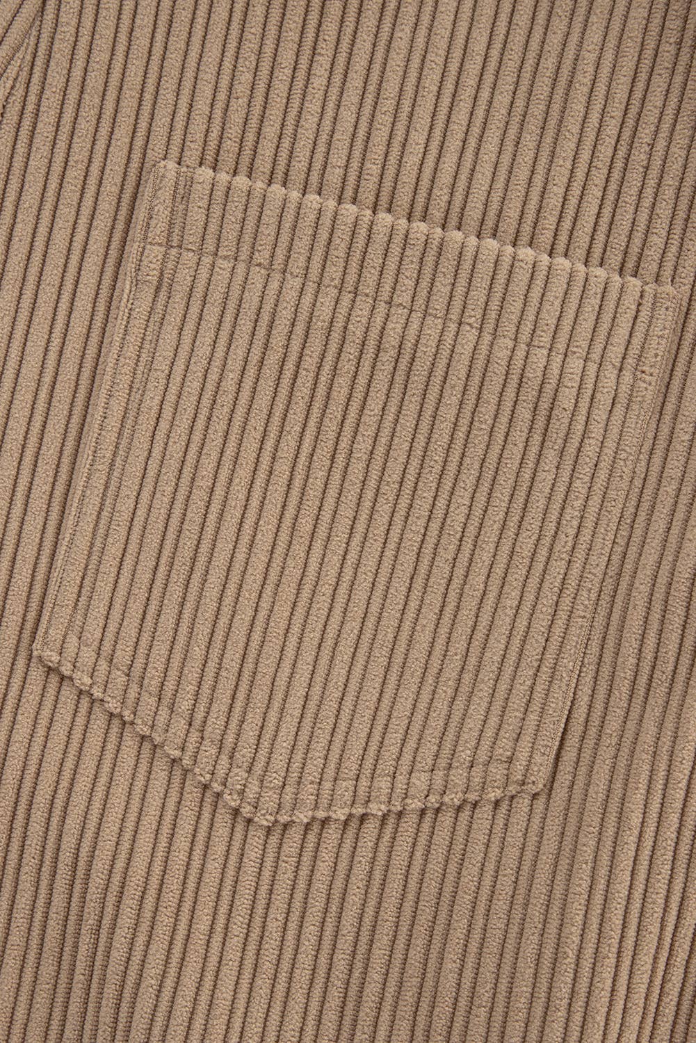 Solid Pocketed Loose Fit Corduroy Overall