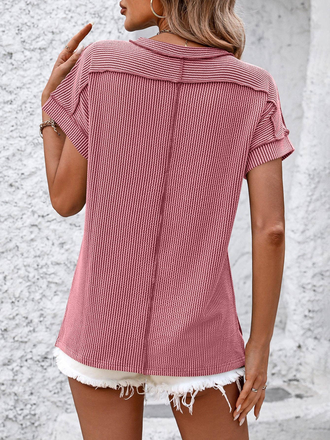 Stripe Short Sleeve T