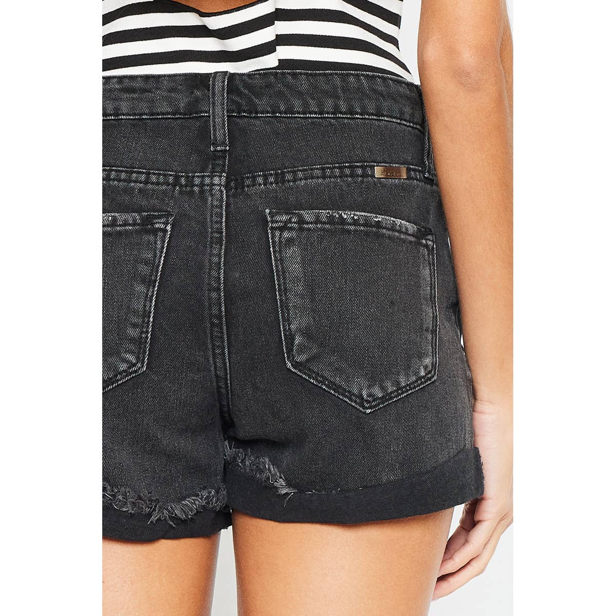 KanCan Black Denim Shorts