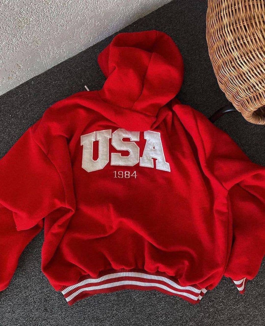 USA thick hoodie