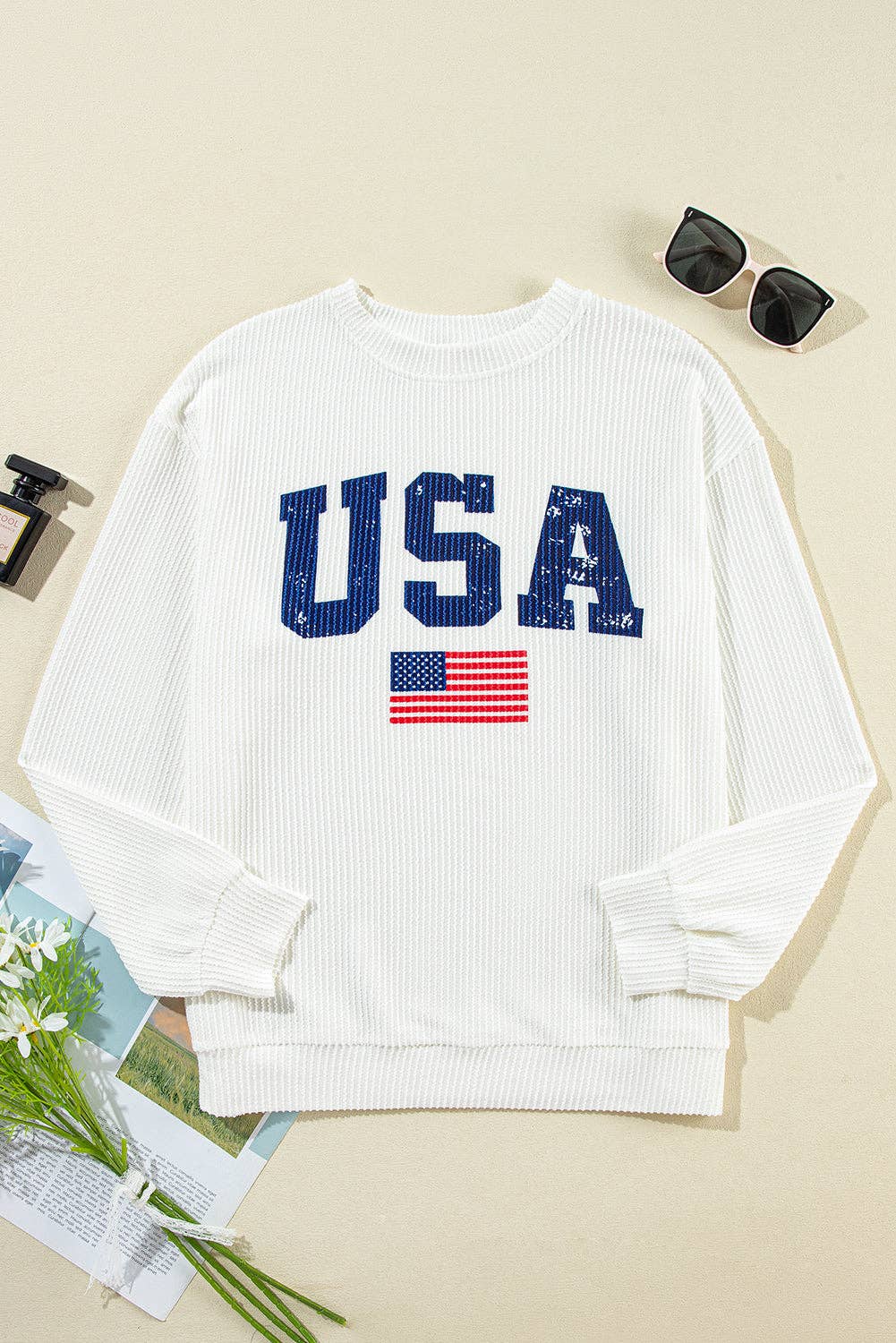 USA Flag Sweatshirt