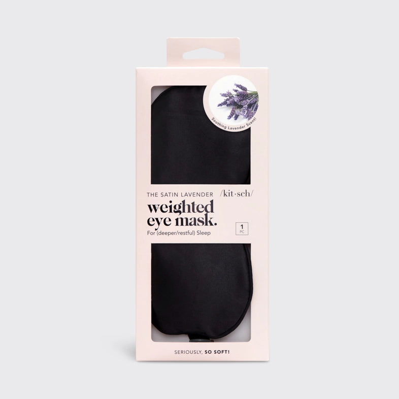Lavender Weighted Satin Eye Mask