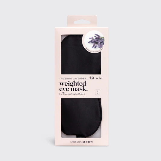 Lavender Weighted Satin Eye Mask