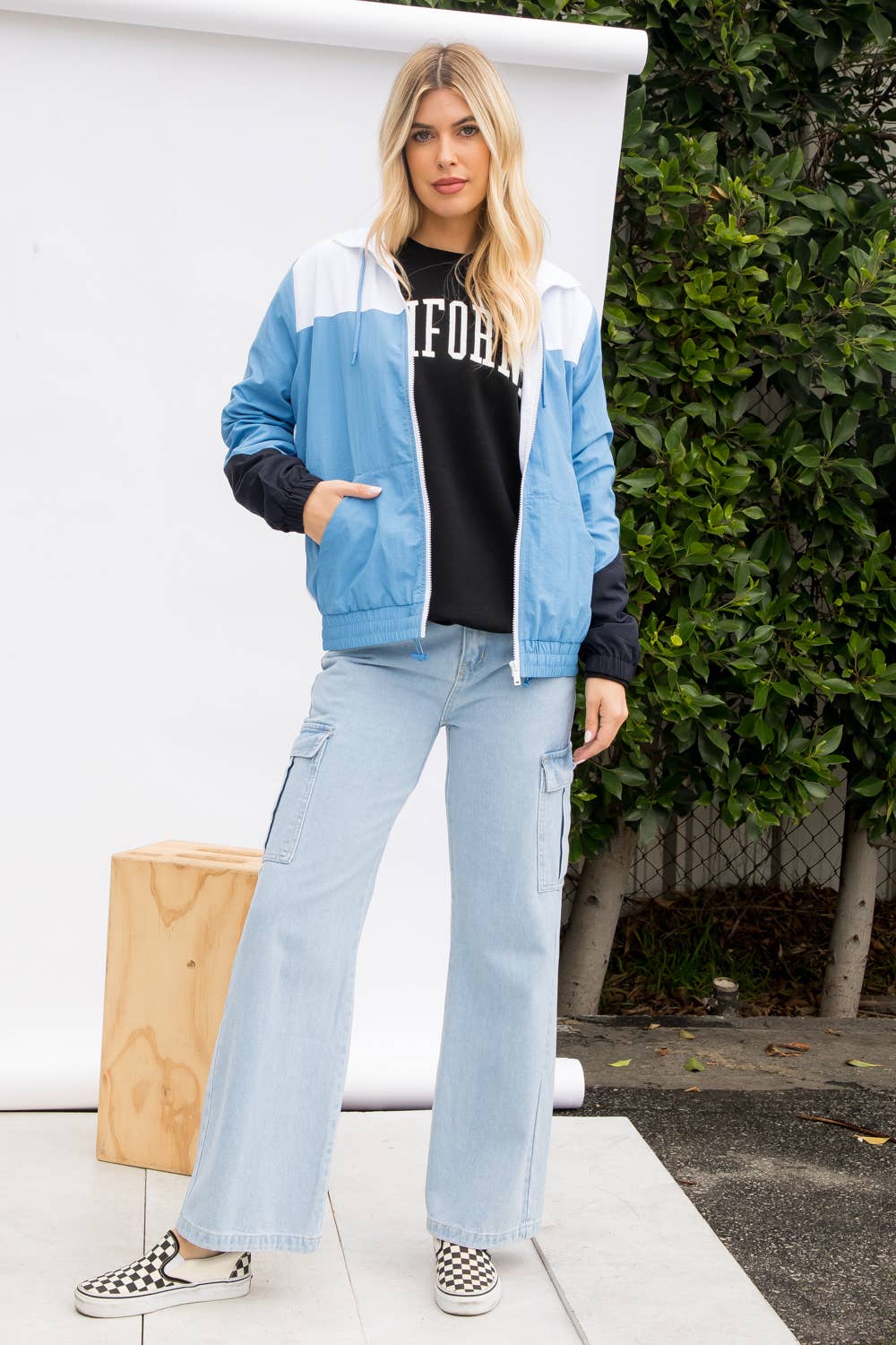 Color Block Windbreaker