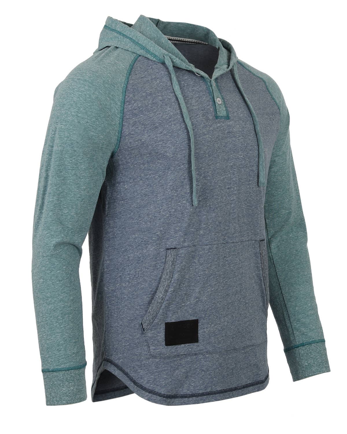 Long Sleeve Color Block Pullover Thin Hoodie
