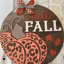 Hello Fall Large Sign