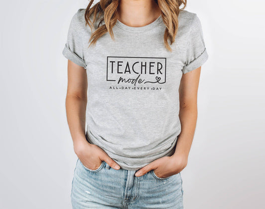 Teacher Mode Shirt in Dusty Blue