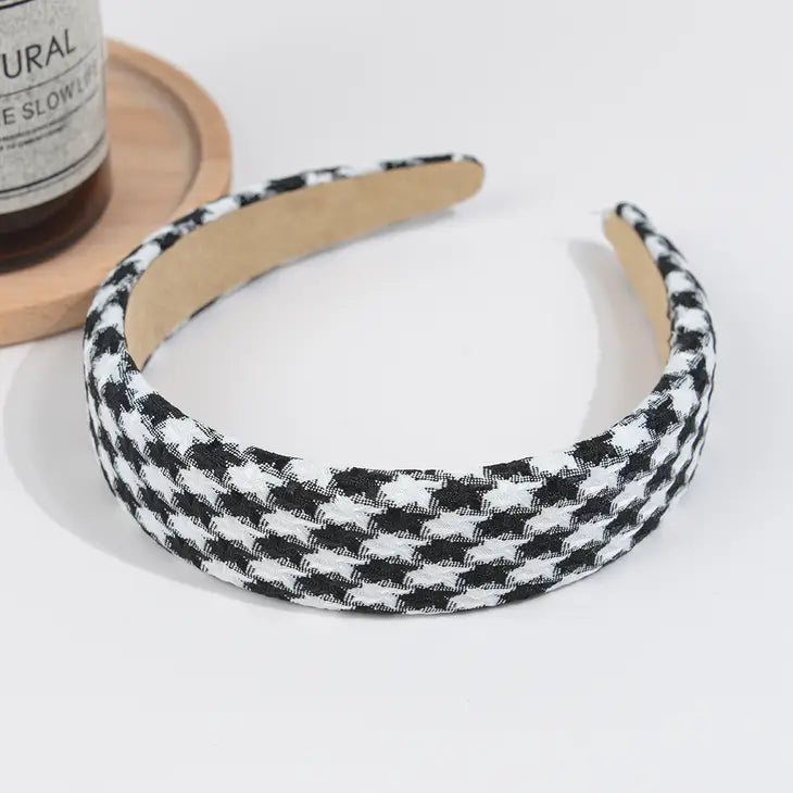 Vintage Houndstooth Headband
