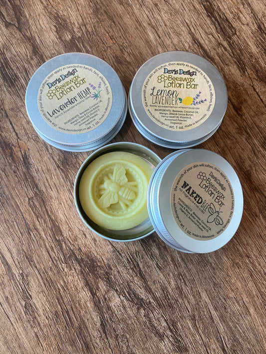 Davis Design Beeswax Lotion Bars