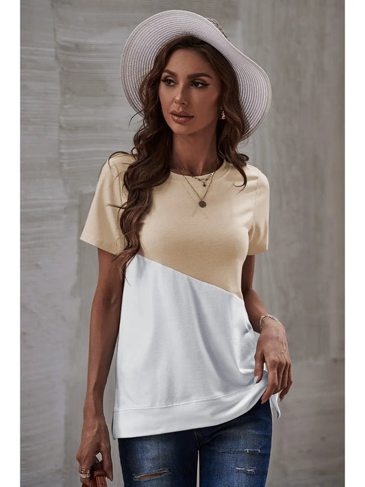 Peach/White T-Shirt