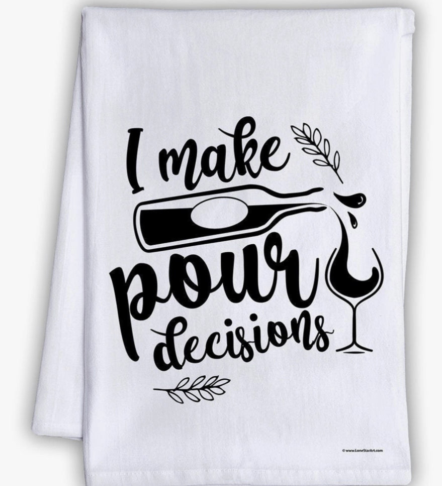 Tea Towel: Pour Decisions