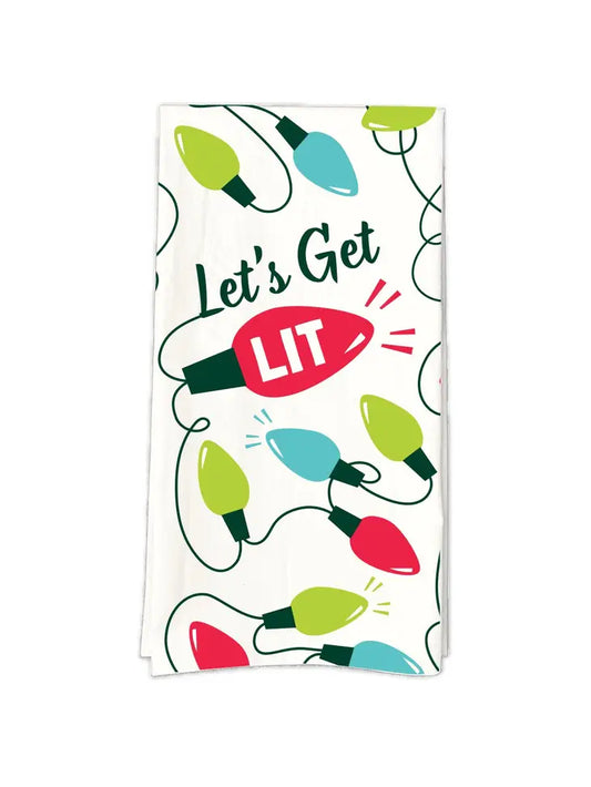Tea Towel:  Let's Get Lit Tea Towel
