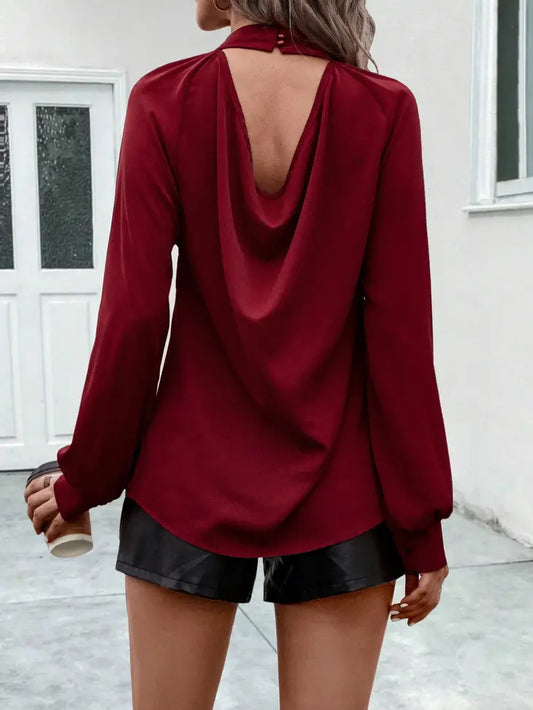 Open Back Casual Shirt