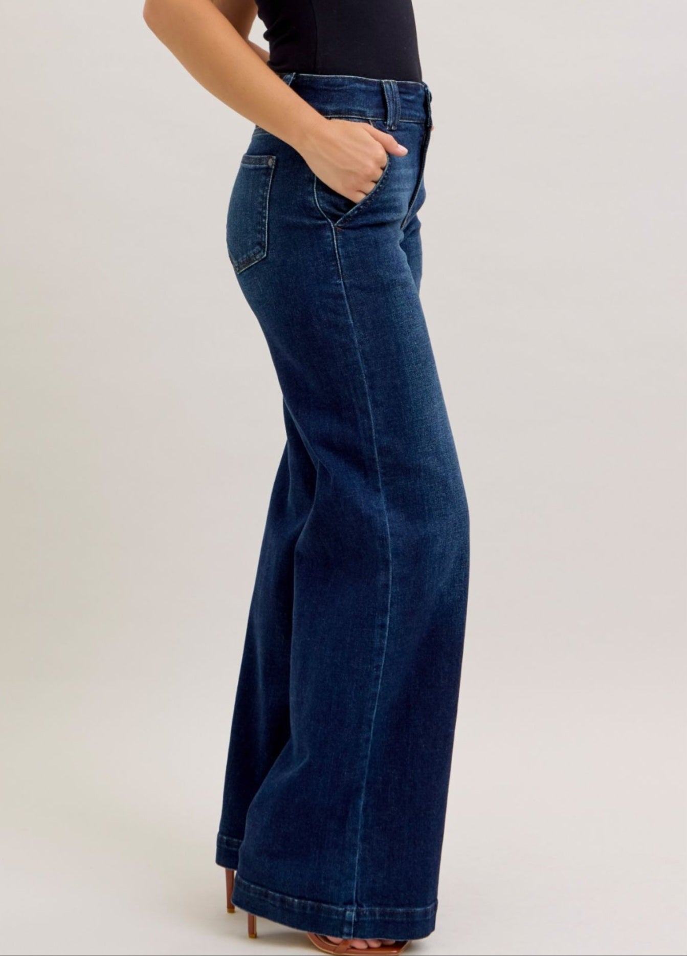 Judy Blue HW Trouser Wide Leg