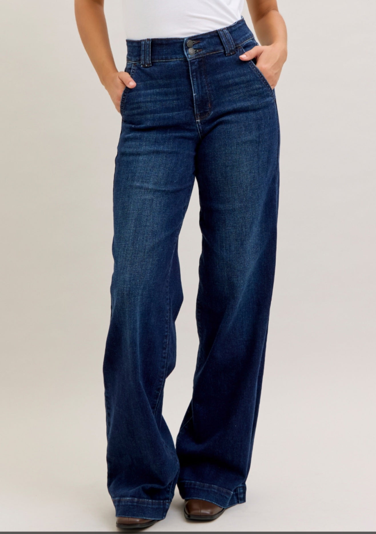 Judy Blue HW Trouser Wide Leg