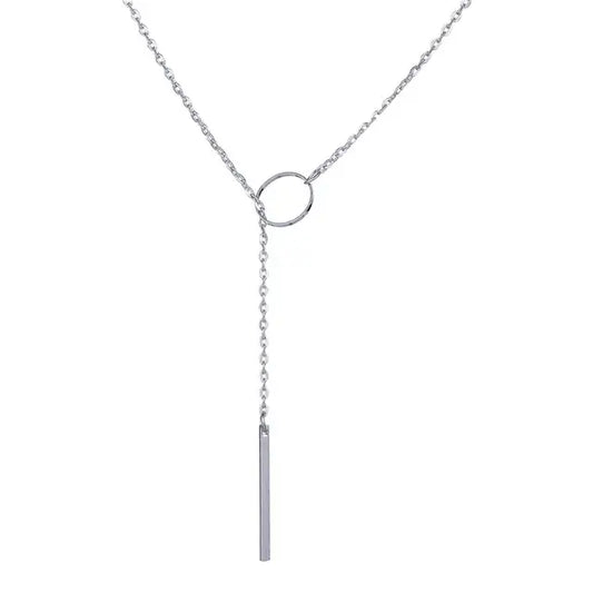 Round Stick Pendant Necklace