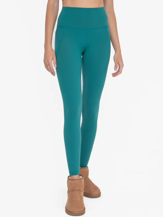 Tapered Band Essential Solid Highwaist Leggings