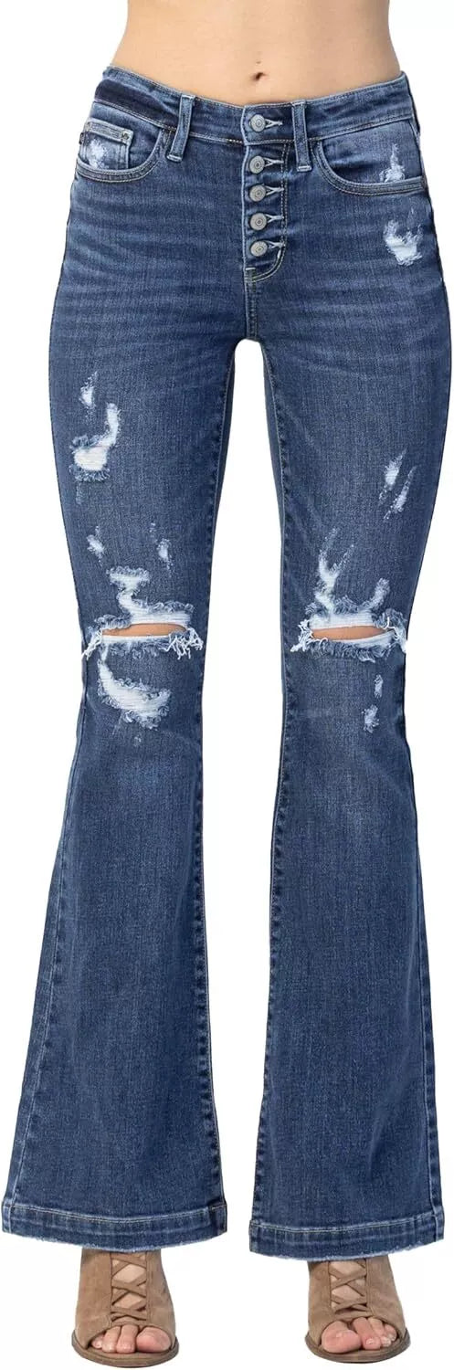 Judy Blue Button Fly Trouser