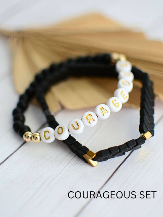 COURAGEOUS Stretch Bracelet