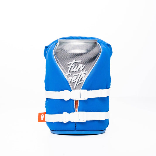 Puffin Can Koozie:  The Buoy - Varsity Blue