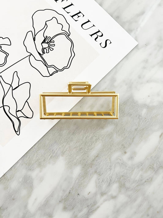 Hair Clips - Matte Gold