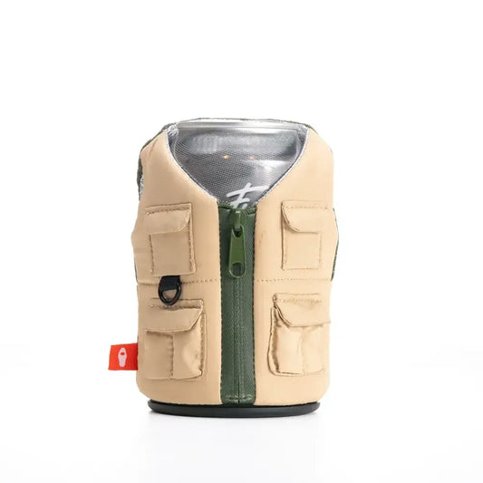 Puffin Can Coozie: The Adventurer - Taco Tan & Olive Green