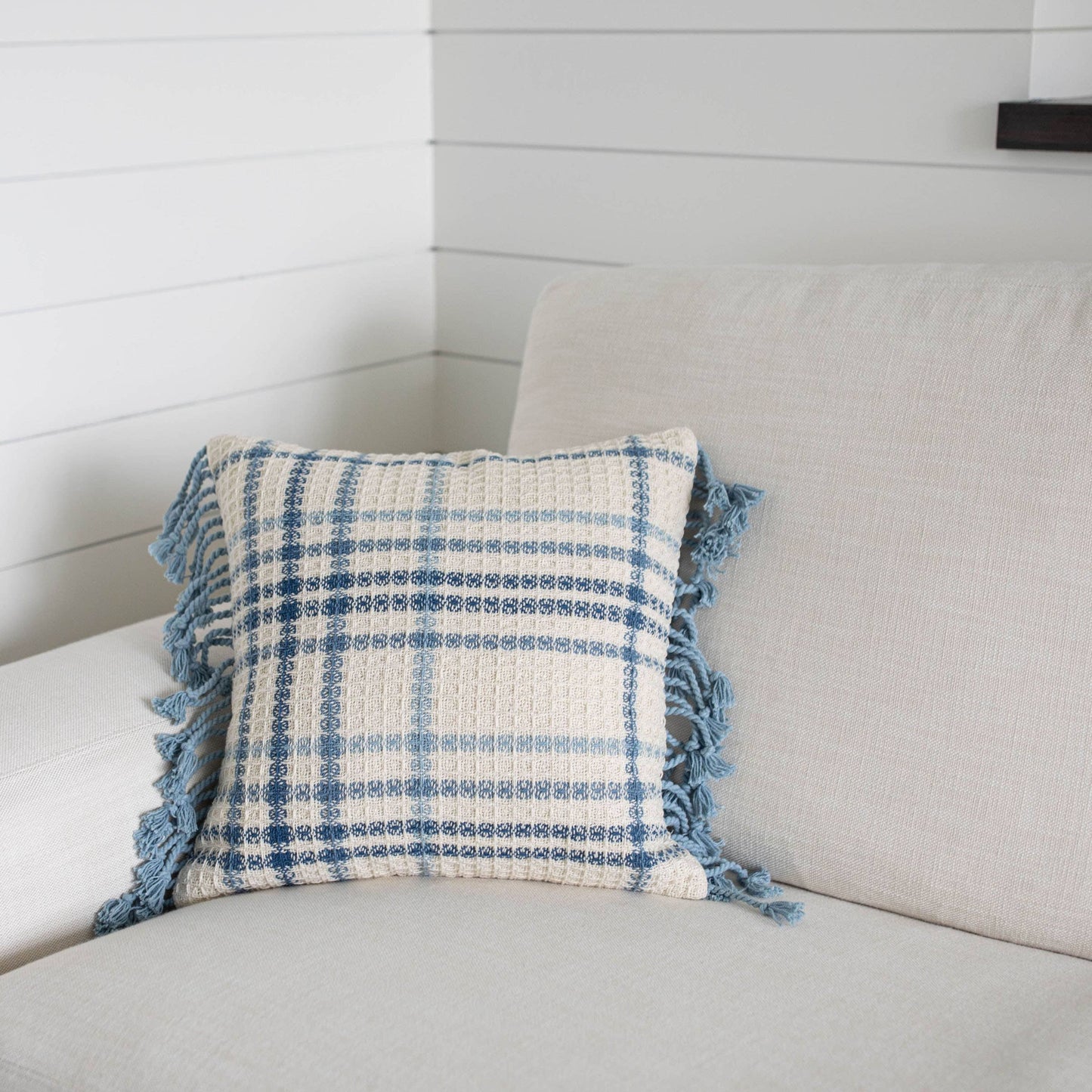 Pillow: Blue/White, Indoor & Outdoor