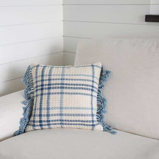 Pillow: Blue/White, Indoor & Outdoor