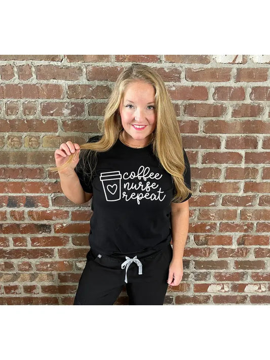 Coffee Nurse Repeat T-Shirt