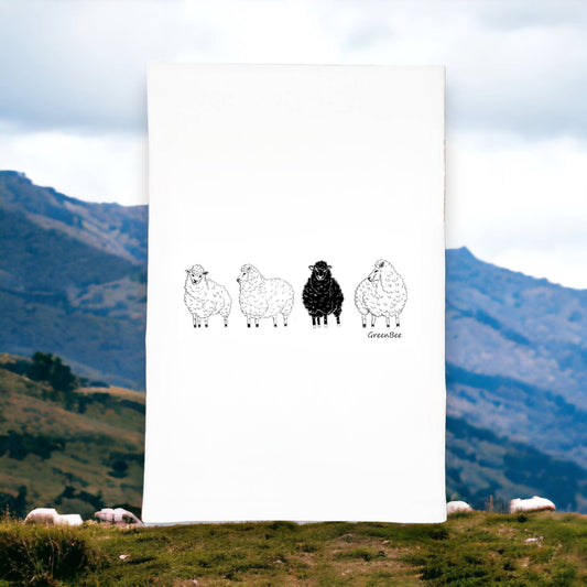 Tea Towel: Black Sheep