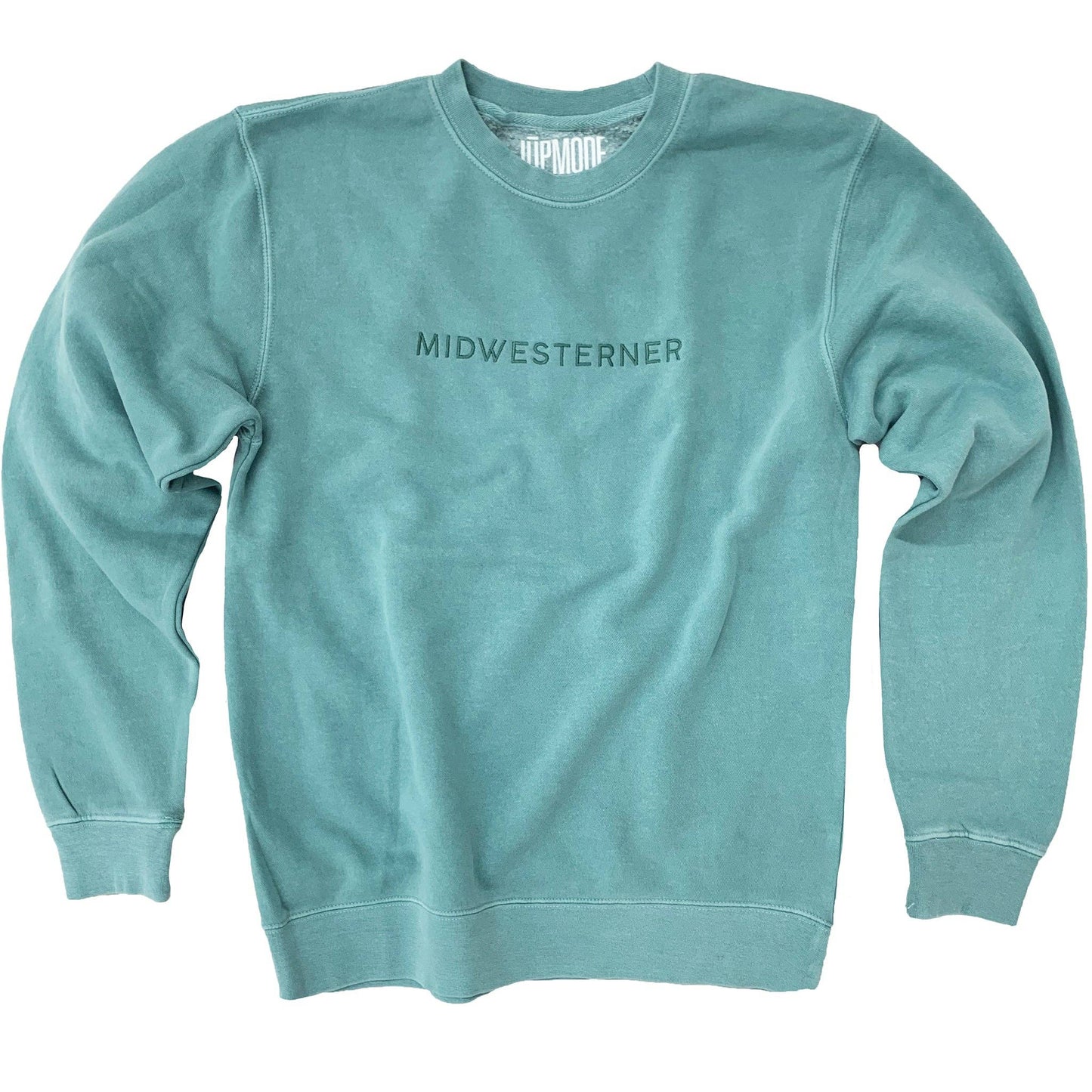 Midwesterner Embroidered Sweatshirt: Mint