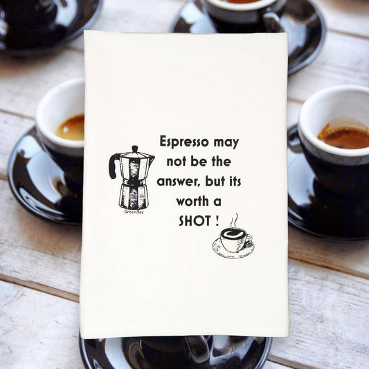 Tea Towel: Espresso Shot Coffee