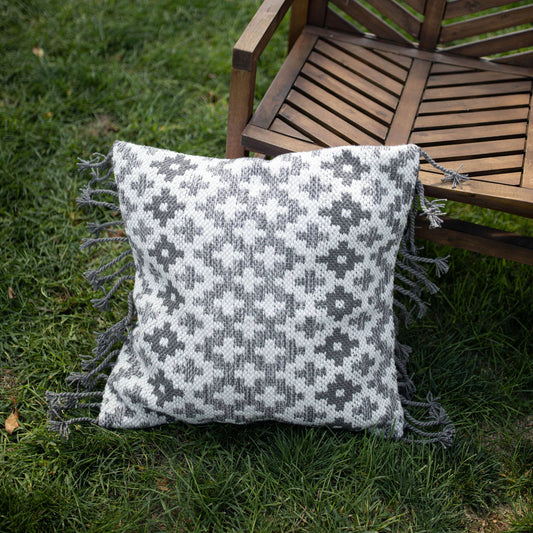 Pillow: 24" X 24" Gray, Indoor & Outdoor